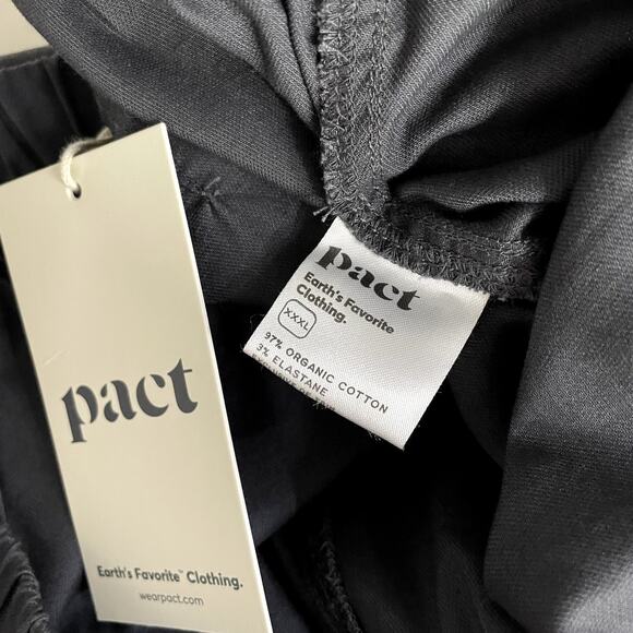 Pact Daily Twill Casual Cotton Knee Length Skirt Storm Gray Womens XXXL 3XL New - Picture 12 of 15